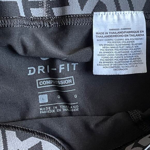 Nike Pro Compression Tights Dri-Fit Running Training Athletic leggings Large - Picture 4 of 7